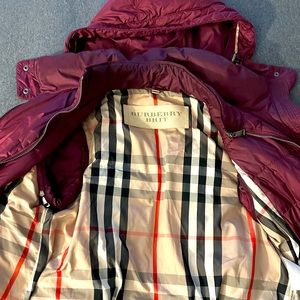 Authentic Burberry convertible puffer coat/vest